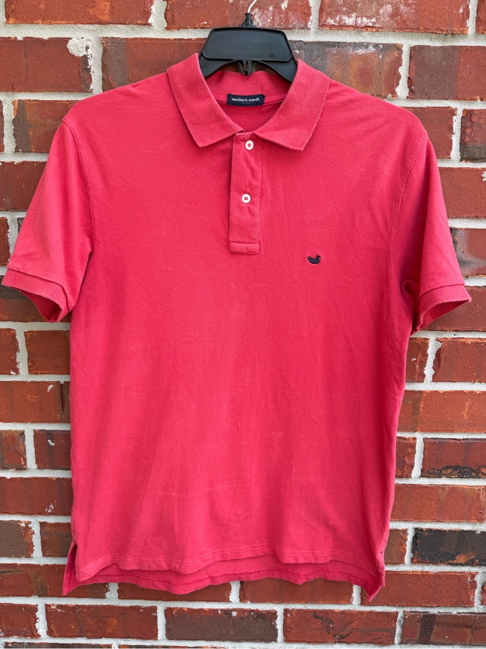 Southern Marsh Men's Large Short Sleeve Red Polo Shirt P1